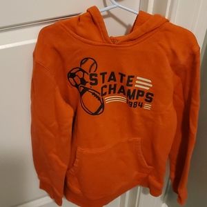 Boy's orange sweatshirt
